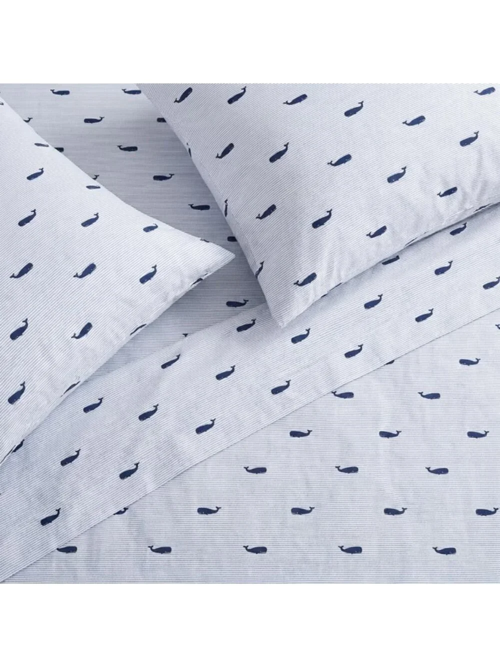 Queen Cotton Percale Sheet Set with Matching Pillowcases - Soft, Breathable